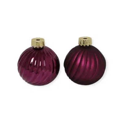 kerst decoratie kerstbal paars -Ø10CM