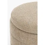 Poef met Opbergruimte - H41 x  Ø42 cm - Beige - Afbeelding 3