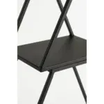 Decoratie Etagère Boom - 3 laags - L50 x B14 x H71 cm - Metaal - Zwart - Afbeelding 2