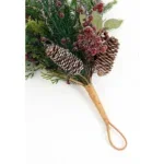 Bodi Druppelvormige Kerstslinger - L110 x B18 x H10 cm - Bordeaux - Afbeelding 3