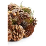 Brant Kerstkrans met Dennenappels - H9 x Ø45 cm - Bruin - Afbeelding 3