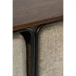 Salontafel met Poefs - 3-delig - L79 x B45 x H41 cm - Lichtgrijs - Afbeelding 3