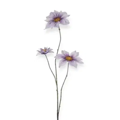 Countryfield kunstbloemen Clematis lila/paars - 89cm