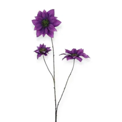 Countryfield kunstbloemen Clematis paars - 89cm