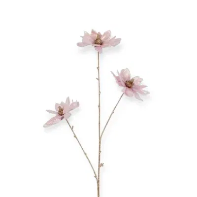 Countryfield kunstbloemen Magnolia lila parelmoer - 81 cm