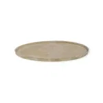 Dienblad rond goud mat metaal - 46x46x2 cm