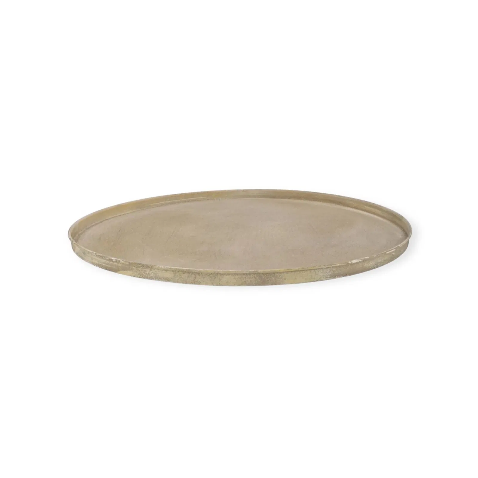 Dienblad rond goud mat metaal - 46x46x2 cm Dienblad rond goud mat metaal - 46x46x2 cm