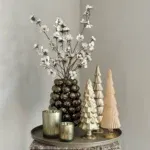 Kerst decoratie complete tafel decoratie set met dienblad XXL