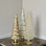 Kerstboom decoratie set van glas - 30/35 cm
