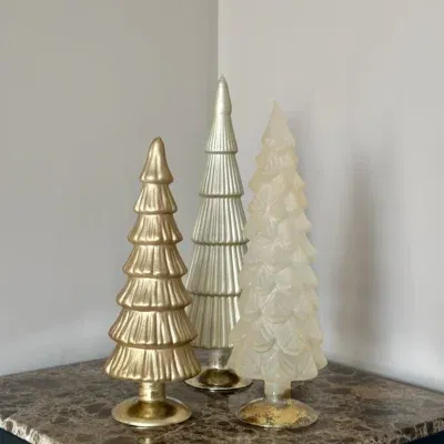 Kerstboom decoratie set van glas - 30/35 cm