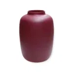 Vaas Artic S matte Aubergine violet Ø21 x H29 cm | Vase the World