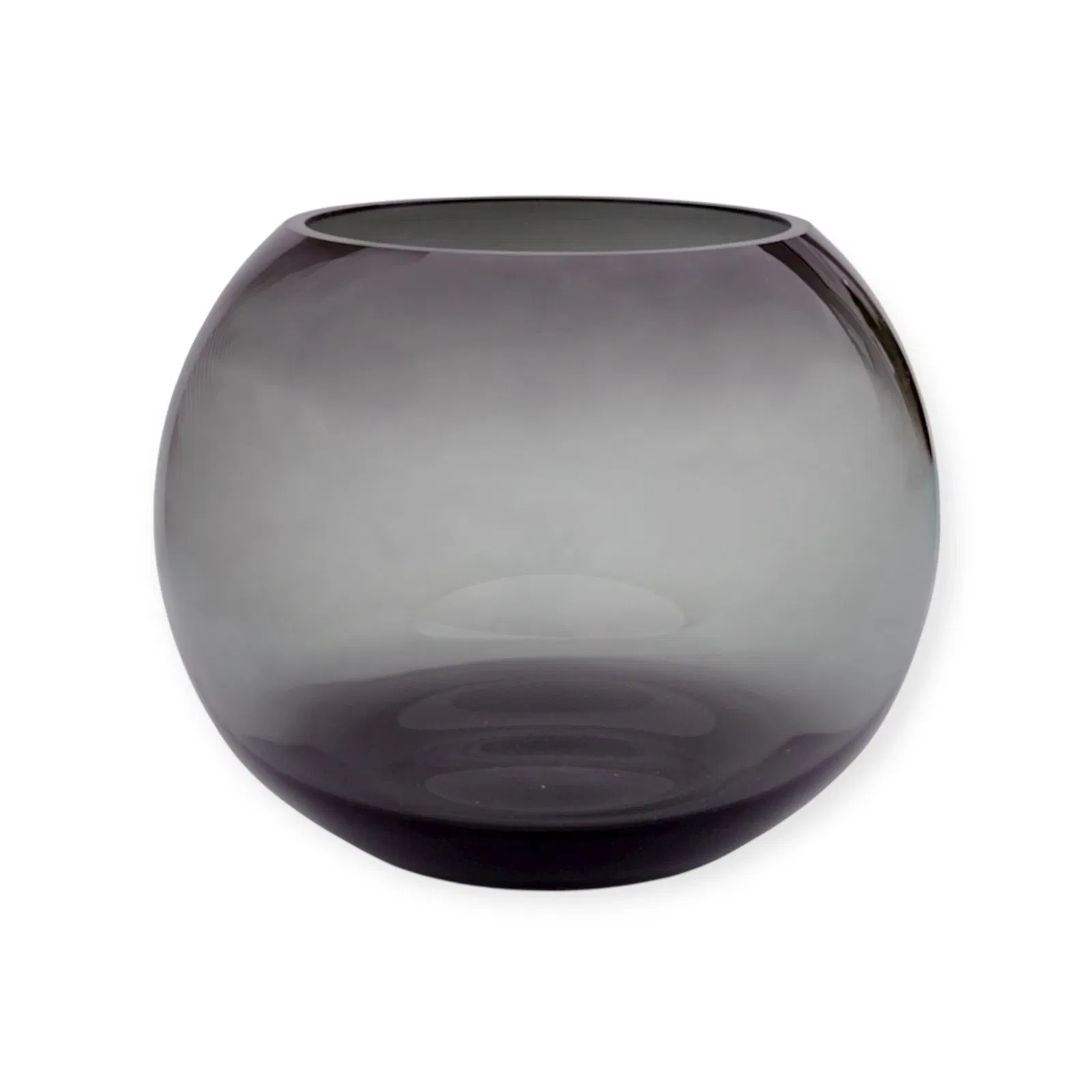 Vase the world | Vaas Windlicht Zambezi m smoke Ø25 x H20,5 cm Vase the world | Vaas Windlicht Zambezi m smoke Ø25 x H20,5 cm