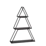 Decoratie Etagère Boom - 3 laags - L50 x B14 x H71 cm - Metaal - Zwart
