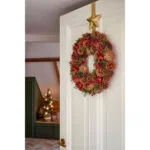 Landon Kerstkrans met Dennenappels - H9 x Ø45 cm - Bruin - Afbeelding 5