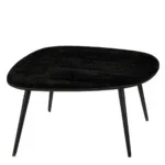 Jailey Bijzettafel - Set van 3 - L62 x B52 x H34 cm - Gerecycled Hout - Zwart - Afbeelding 5