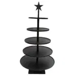 Etagere Kerst - Bonito black Ø40 x H80 cm - Afbeelding 2