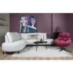 Fauteuil Charlie Bordeaux - Afbeelding 5