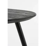 Jailey Bijzettafel - Set van 2 - L84 x B39 x H39 cm - Gerecycled Hout - Zwart - Afbeelding 2