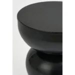 Luna Bijzettafel - H46 x Ø32 cm - IJzer - Zwart - Afbeelding 2