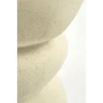 Screw Bijzettafel - L26 x B26 x H37 cm - Keramiek - Off White - Afbeelding 3
