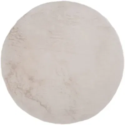 Vloerkleed Velluto Beige – Rond ø200 cm