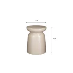 Stage Bijzettafel - H45 x Ø35 cm - Cement - Beige - Afbeelding 9