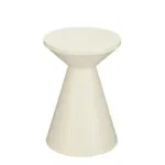 Jim Bijzettafel - H45 x Ø31 cm - IJzer - Off-white