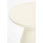 Jim Bijzettafel - H45 x Ø31 cm - IJzer - Off-white - Afbeelding 2