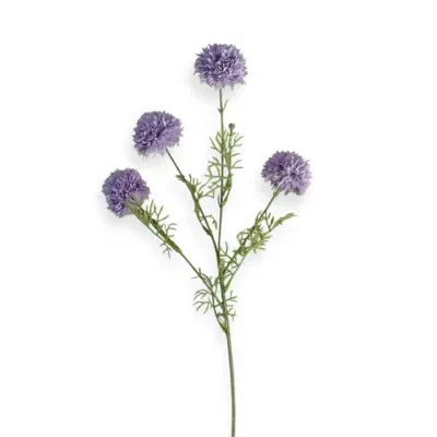 Pom Pom kunstbloem tak lila paars - 77 cm