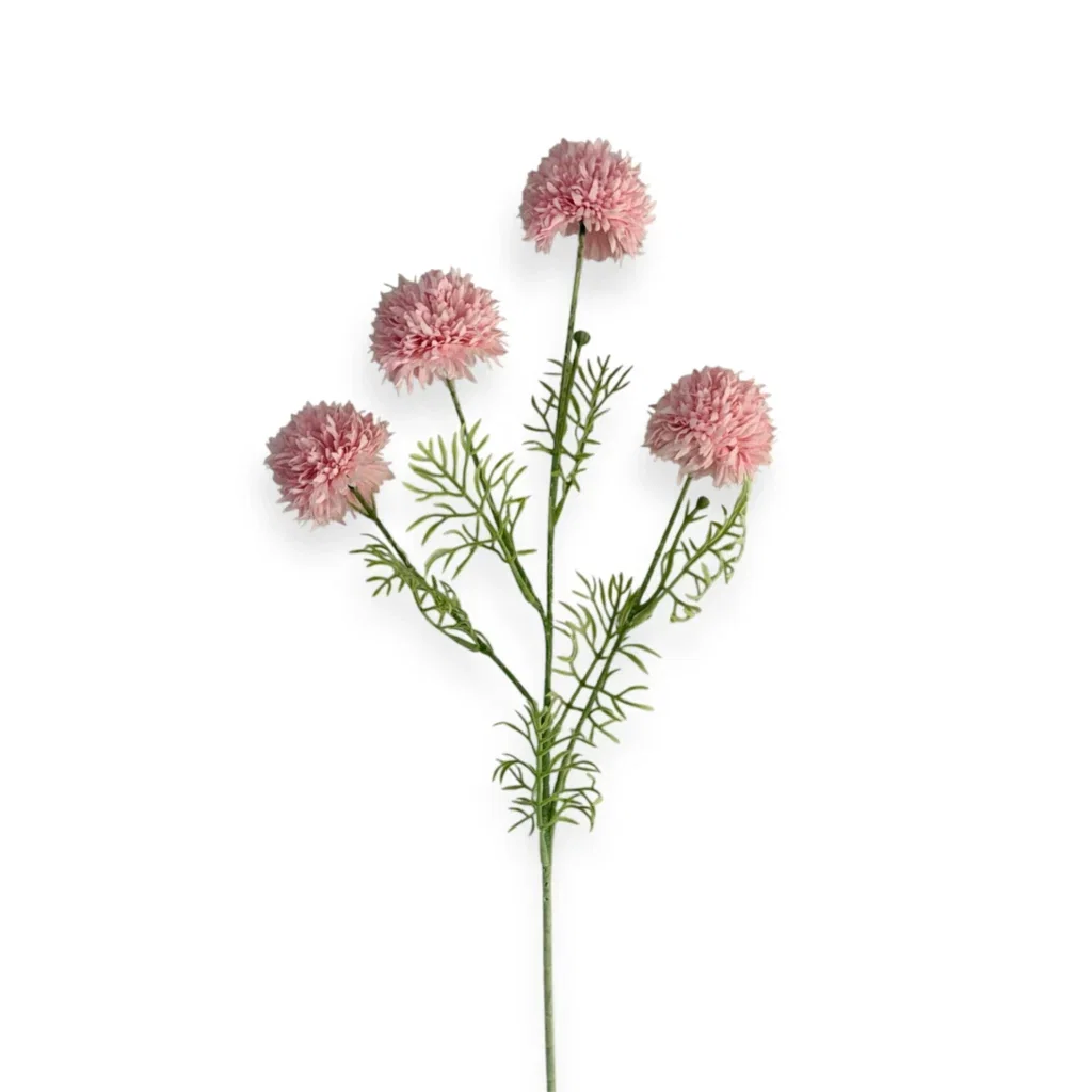 Pom Pom kunstbloem tak roze - 77 cm