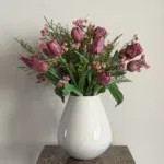 Real Touch Kunst Tulpen Boeket Aubergine - 20 Tulpen