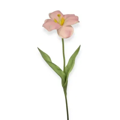 Real touch roze open tulp - 48 cm