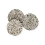 Schelpenballen decoratie kauri beige - 3 afmetingen