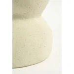 Screw Bijzettafel - L26 x B26 x H37 cm - Keramiek - Off White - Afbeelding 4