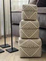 Japandi offermandje beige creme