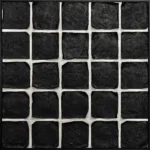 3D wanddecoratie 103x103cm 'Black/white' olieverf met frame
