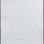 3D wanddecoratie 103x143cm vrouwelijke knipoog