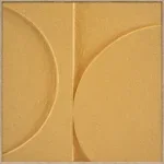 3D wanddecoratie 80x80cm Halve cirkels ray flower