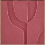 3D wanddecoratie 80x80cm Organisch sunset coral