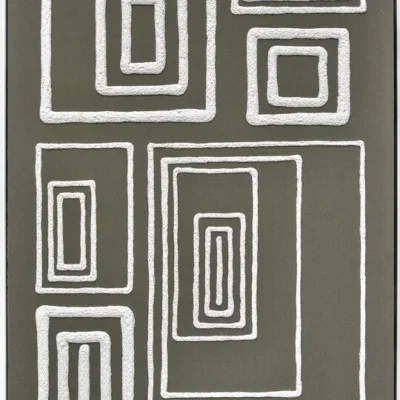 3D wanddecoratie 83x123cm 'Figures over forest'