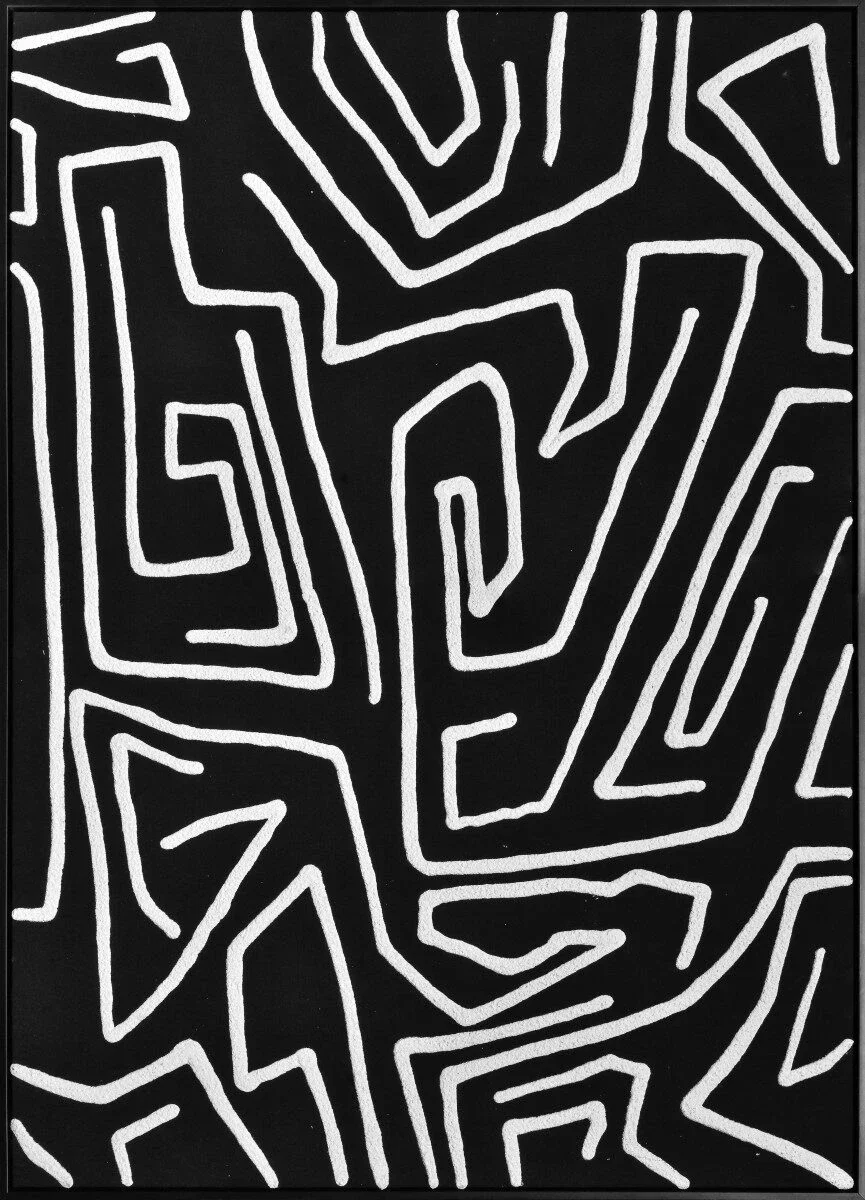 3D wanddecoratie 83x123cm 'Funky' met lijst 3D wanddecoratie 83x123cm 'Funky' met lijst