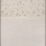 3D wanddecoratie 83x123cm Olieverf met lijst 'Bladeren