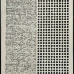 3D wanddecoratie 83x123cm 'Stripes & Dots" met lijst