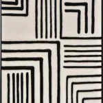 3D wanddecoratie 83x123cm 'Stripes over white'