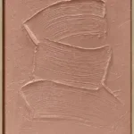 3D wanddecoratie Japandi 50x70cm mocha mouse. Set van 6