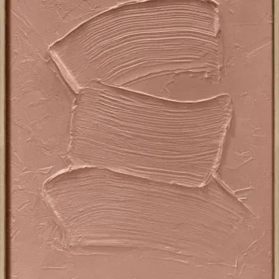 3D wanddecoratie Japandi 50x70cm mocha mouse. Set van 6