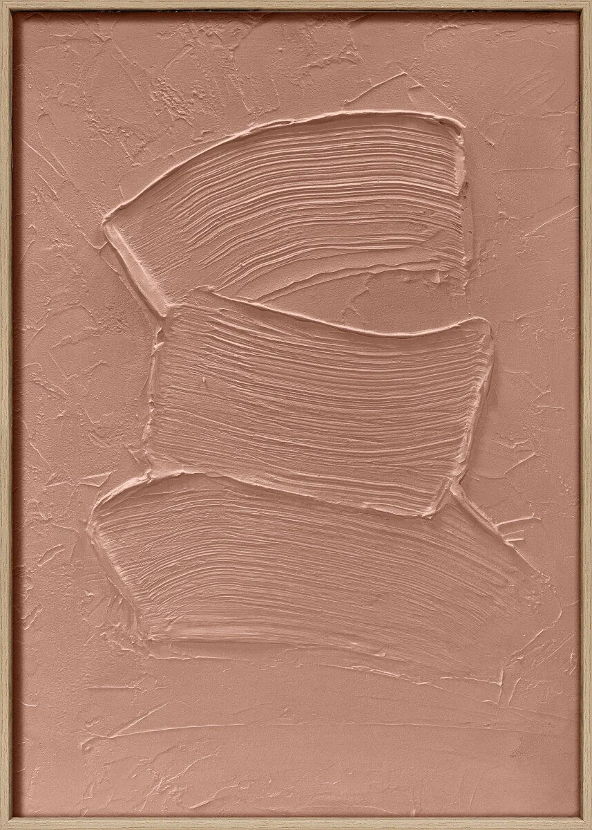 3D wanddecoratie Japandi 50x70cm mocha mouse. Set van 6 3D wanddecoratie Japandi 50x70cm mocha mouse. Set van 6