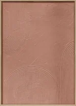 3D wanddecoratie Japandi 50x70cm mocha mouse. Set van 64