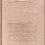 3D wanddecoratie Japandi 50x70cm terracotta. Set van 6