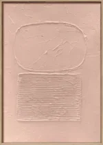 3D wanddecoratie Japandi 50x70cm terracotta. Set van 6